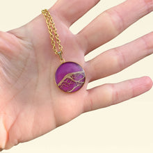 Carica l'immagine nel visualizzatore di Gallery, Ciondolo MALVA in fibra di fico d'india