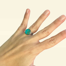 Carica l'immagine nel visualizzatore di Gallery, Anello TURCHESE CHIARO in fibra di Fico d'India