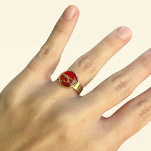 Carica l'immagine nel visualizzatore di Gallery, Anello ROSSO in fibra di Fico d'India