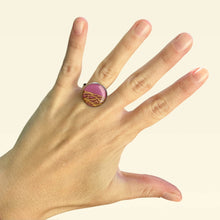Carica l'immagine nel visualizzatore di Gallery, Anello MALVA CHIARO in fibra di Fico d'India