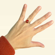 Carica l'immagine nel visualizzatore di Gallery, Anello ROSSO in fibra di Fico d'India