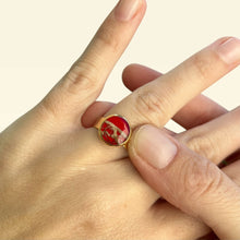 Carica l'immagine nel visualizzatore di Gallery, Anello ROSSO in fibra di Fico d'India