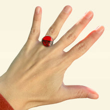 Carica l'immagine nel visualizzatore di Gallery, Anello ROSSO in fibra di Fico d'India