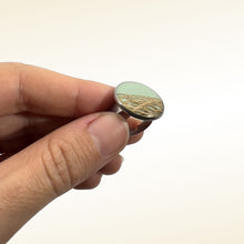 Carica l'immagine nel visualizzatore di Gallery, Anello VERDE SALVIA in fibra di Fico d'India